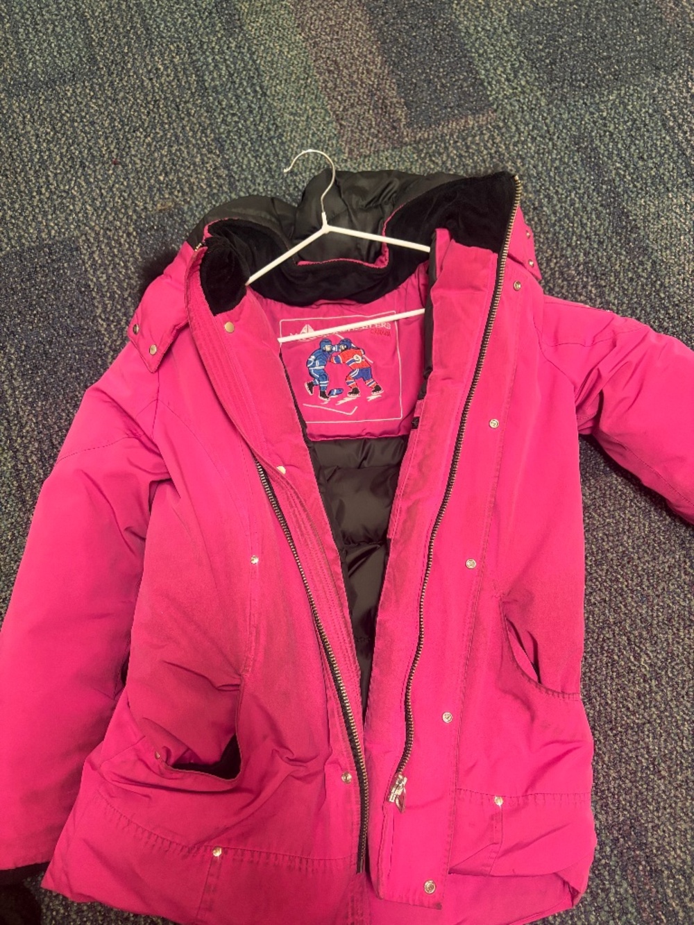 Moose Knuckles Hot Pink Down Puffer Parka Jacket